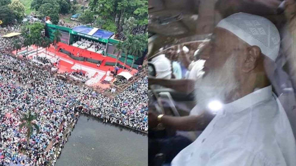 তিল ধারণের ঠাঁই নেই সোহরাওয়ার্দীতে, সমাবেশস্থলে পৌঁছেছেন জামায়াত আমির