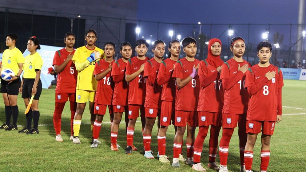 সাফ অনূর্ধ্ব-২০ নারী চ্যাম্পিয়নশিপে আজ ফয়সালা হতে পারে শিরোপার। ছবি: বাফুফে