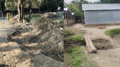 হালুয়াঘাটের মাছাইল-কুমুরিয়া সড়কের বেহাল দশা