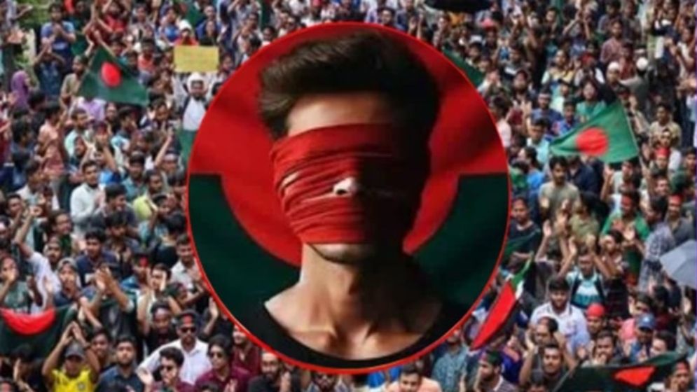 লাল কাপড় বেঁধে আন্দোলনকারীদের প্রতিবাদ