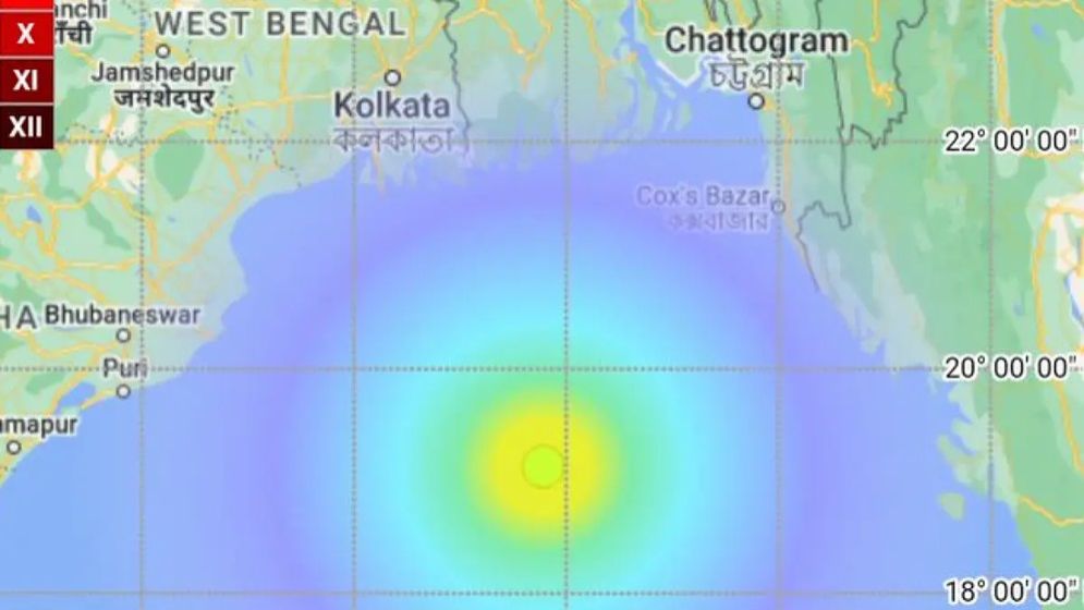 বঙ্গোপসাগরে দেড় ঘণ্টায় চার ভূমিকম্প