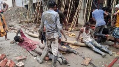কবি নজরুল বিশ্ববিদ্যালয় নির্মাণাধীন ভবনের ছাদ ধসে আহত ১০