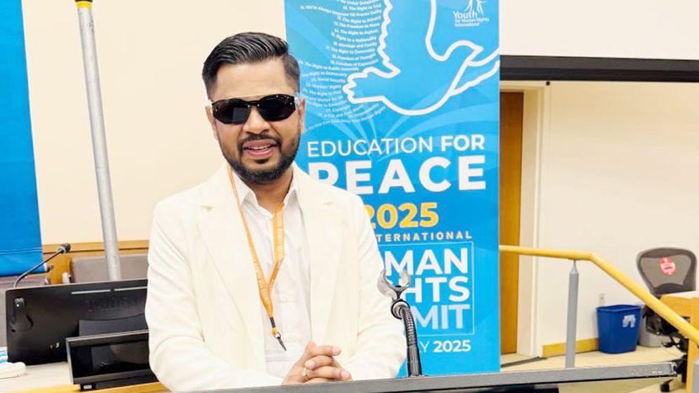 জাতিসংঘে মানবাধিকার সম্মেলনে স্বপ্নীল সজীব