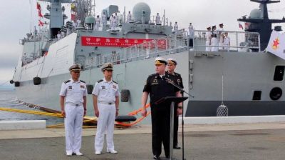 জাপান সাগরে যৌথ সামরিক মহড়া শুরু করেছে চীন ও রাশিয়া