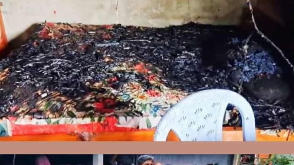 স্ত্রীকে তালাবদ্ধ করে পুড়িয়ে মারল স্বামী