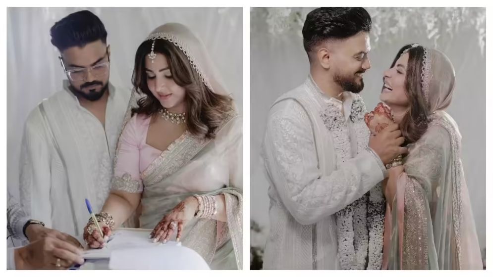বিতর্কের মুখে বিয়ে নিয়ে অবাক করা তথ্য দিলেন হিনা খান