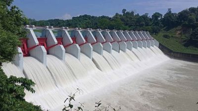 রাত ১২টায় খুলে দেওয়া হলো কাপ্তাই বাঁধের সব জলকপাট