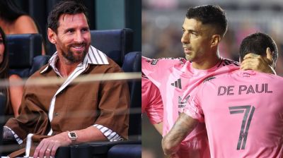 মিয়ামিকে নকআউটে নিলেন সুয়ারেজ-দে পল, গ্যালারি থেকে দেখলেন মেসি