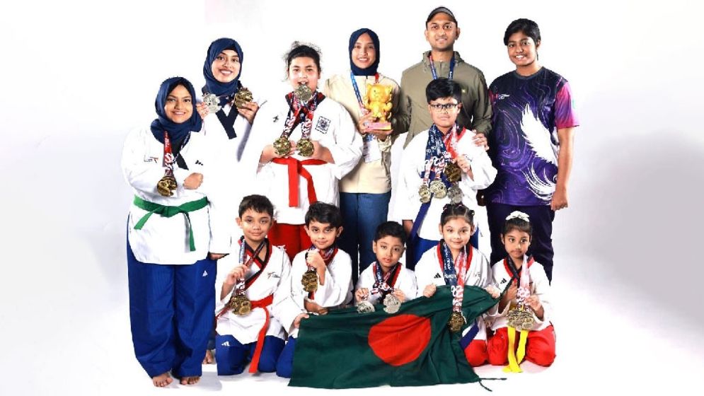 তায়কোয়ান্দোর আন্তর্জাতিক চ্যাম্পিয়নশিপে ৩৬ পদক জয় বাংলাদেশের