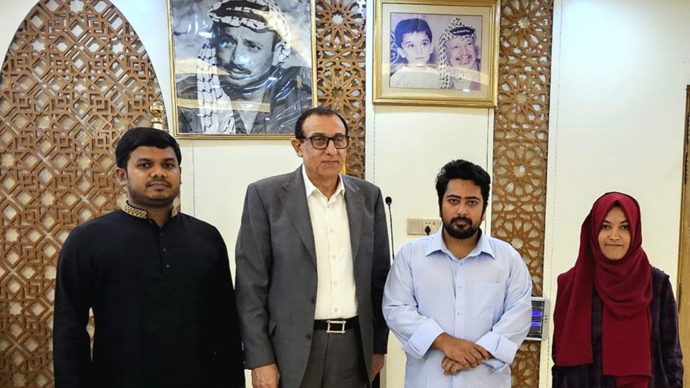 ফিলিস্তিনের রাষ্ট্রদূতের সঙ্গে এনসিপি নেতাদের সাক্ষাৎ