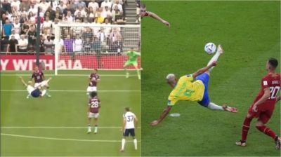 বাইসাইকেল কিকে বিশ্বকাপের স্মৃতি ফেরালেন ব্রাজিলের রিচার্লিসন