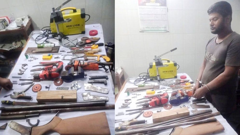 পাবনায় ‘ময়েজ বাহিনীর’ অস্ত্র তৈরির কারখানার সন্ধান