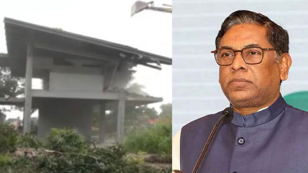 নসরুল হামিদের বাংলোবাড়ি উচ্ছেদে অভিযান