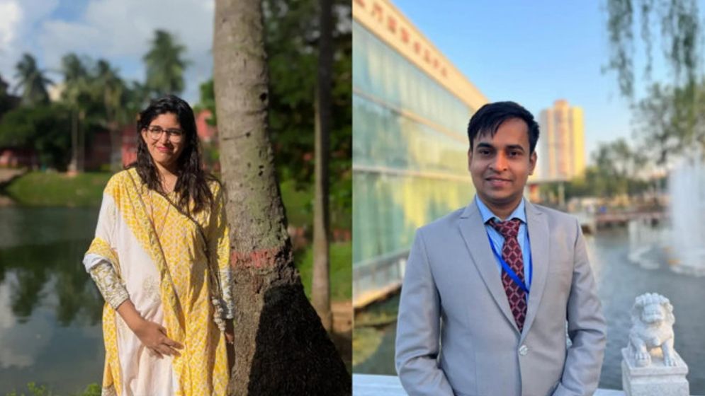 উমামা ফাতেমা ও আল সাদী ভূইয়া। ছবি: সংগৃহীত