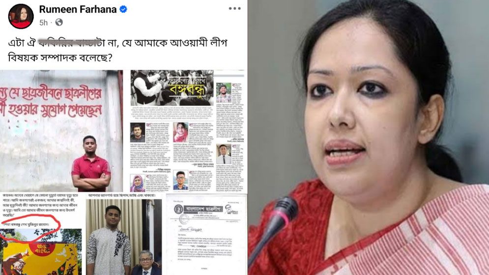 হাসনাতের ছবি ও পোস্ট শেয়ার করে যা বললেন রুমিন ফারহানা