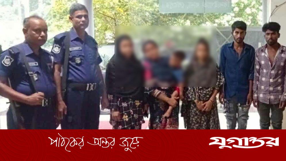 ভারতে অনুপ্রবেশের সময় দুই পাচারকারীসহ ৭ বাংলাদেশি আটক