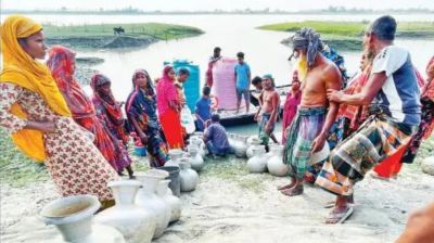 নোনা পানির অভিশাপ সাতক্ষীরার শ্যামনগর