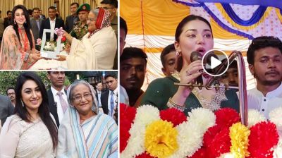 ‘শেখ হাসিনা সরকার বার বার দরকার’ বলা অপু বিএনপির মঞ্চে! সমালোচনার ঝড়