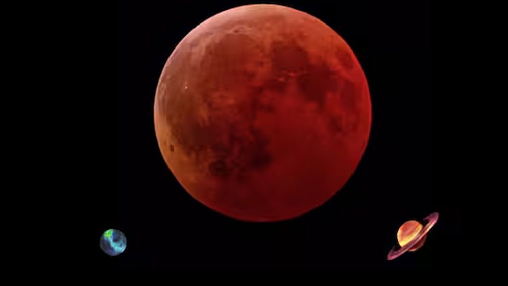 দেশের আকাশে রক্তলাল চন্দ্রগ্রহণ থাকবে যতক্ষণ, দেখা যাবে ২ গ্রহ