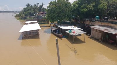 কাপ্তাই হ্রদে পানি বৃদ্ধি, মহালছড়ির দুই শতাধিক পরিবার পানিবন্দি