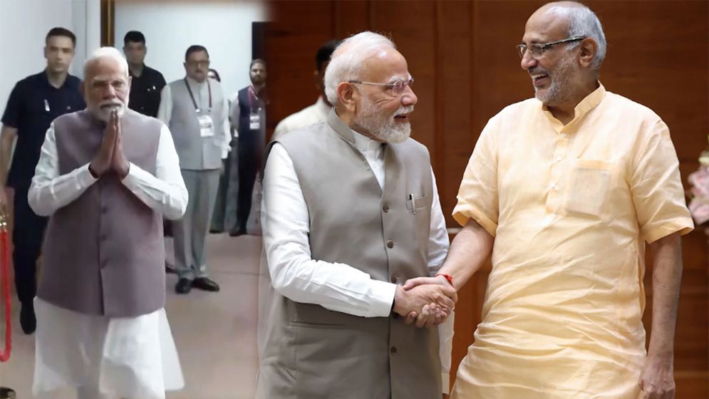 উপরাষ্ট্রপতি নির্বাচনের ‘প্রথম’ ভোট দিলেন মোদি