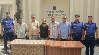 ছাতকে ‘জয়বাংলা’ স্লোগানে ছাত্রদলের আসামি ছিনতাই, গ্রেফতার ৫