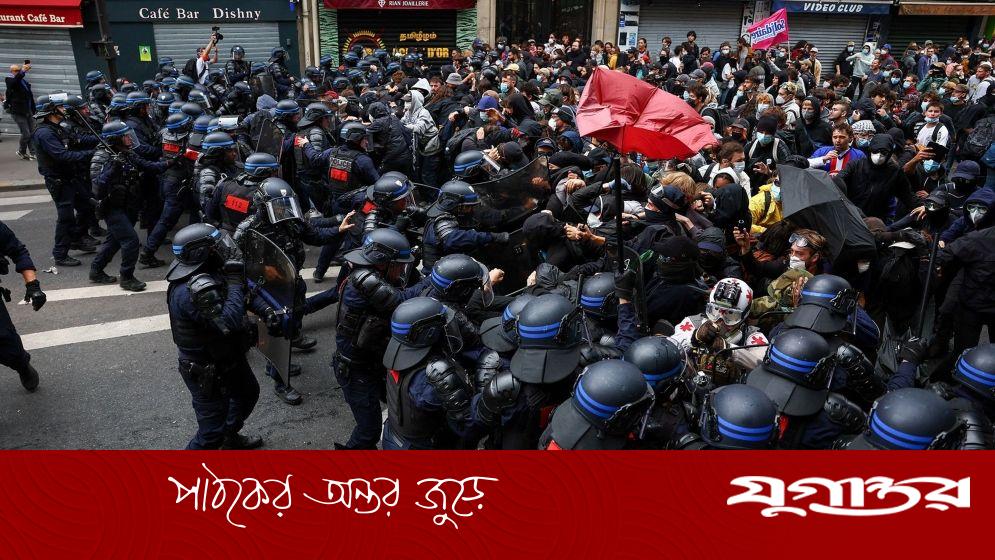 নতুন সরকারের প্রথম দিনেই বিক্ষোভে উত্তাল ফ্রান্স