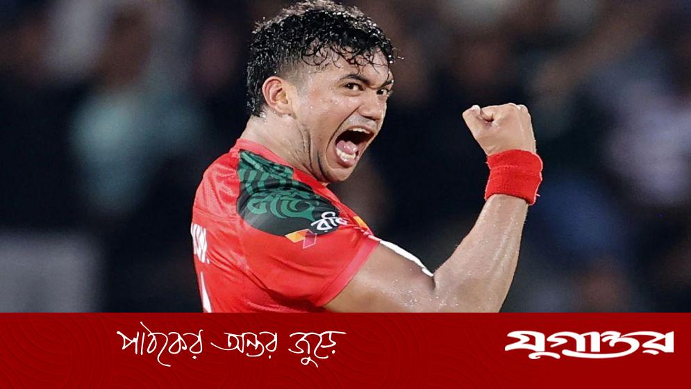 প্রথম ওভারেই সাফল্য তাসকিনের