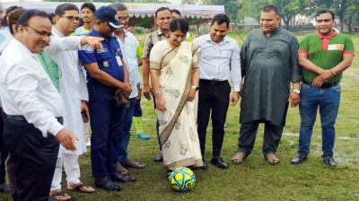 চরভদ্রাসন উপজেলা গোল্ডকাপ ফুটবল টুর্নামেন্টের উদ্বোধন
