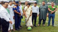 চরভদ্রাসন উপজেলা গোল্ডকাপ ফুটবল টুর্নামেন্টের উদ্বোধন