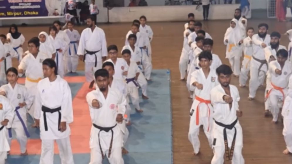 যমুনা ফিউচার পার্কে কারাতের আসর