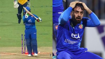 বোল্ড হয়েও রিভিউ নিলেন রশিদ খান, এরপর যা হলো