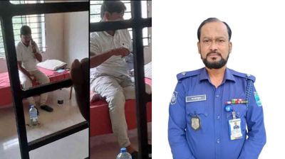 হাজতে বিএনপি নেতাকে বিশেষ সুবিধা দিয়ে ওসি ক্লোজড