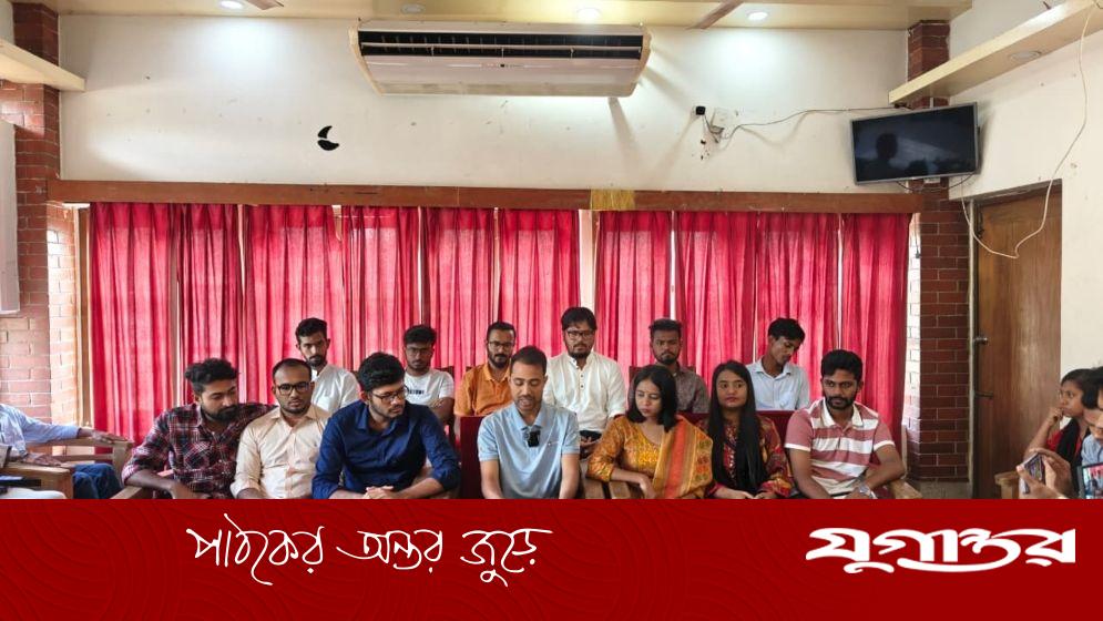 জাকসু নির্বাচনে অনিয়মের অভিযোগে ছাত্রদলের সংবাদ সম্মেলন
