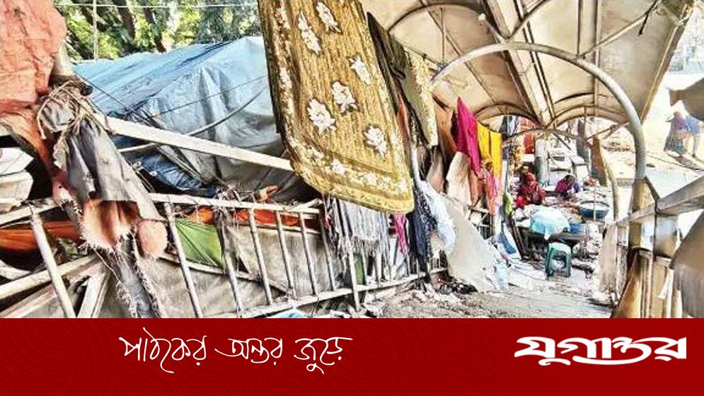 চলন্ত সিঁড়ি চলে না ব্রিজ যেন বস্তি