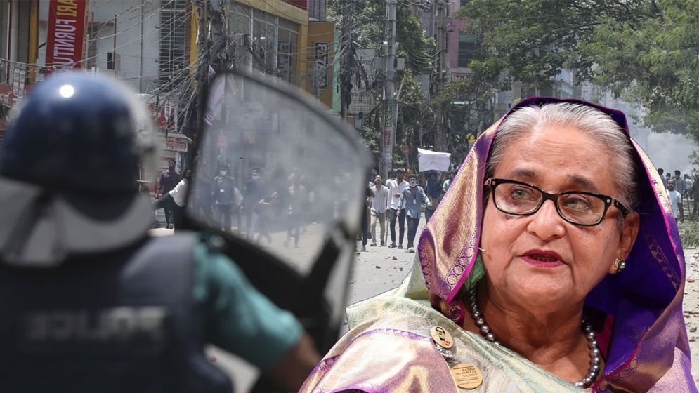 প্রাণঘাতী অস্ত্রের ব্যবহার হাসিনার নির্দেশেই