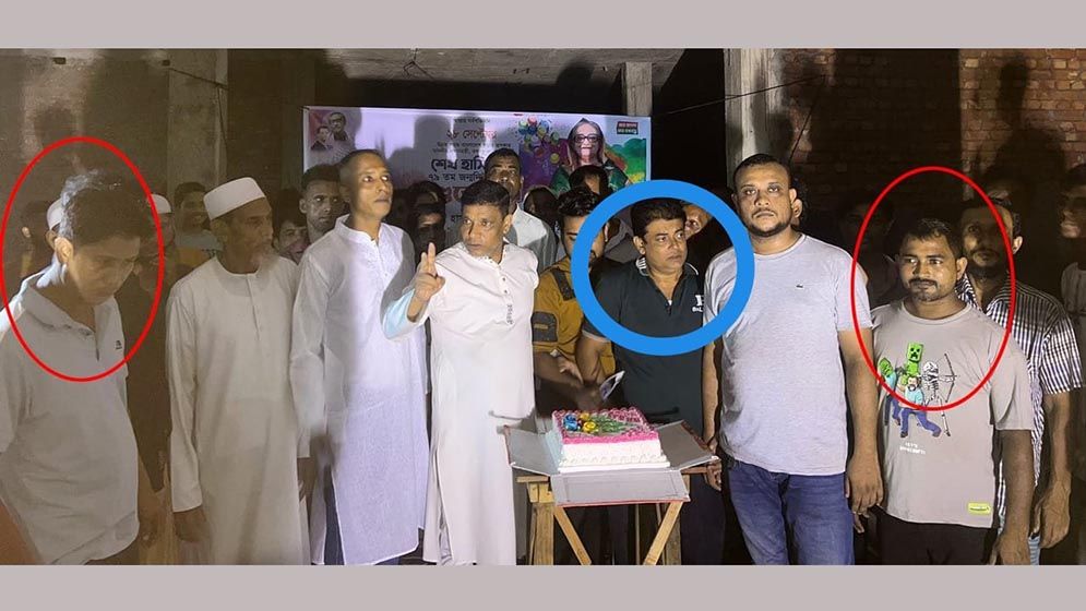 ফ্যাসিস্ট হাসিনার জন্মদিনে কেক কাটায় যুবলীগের ৩ নেতা আটক