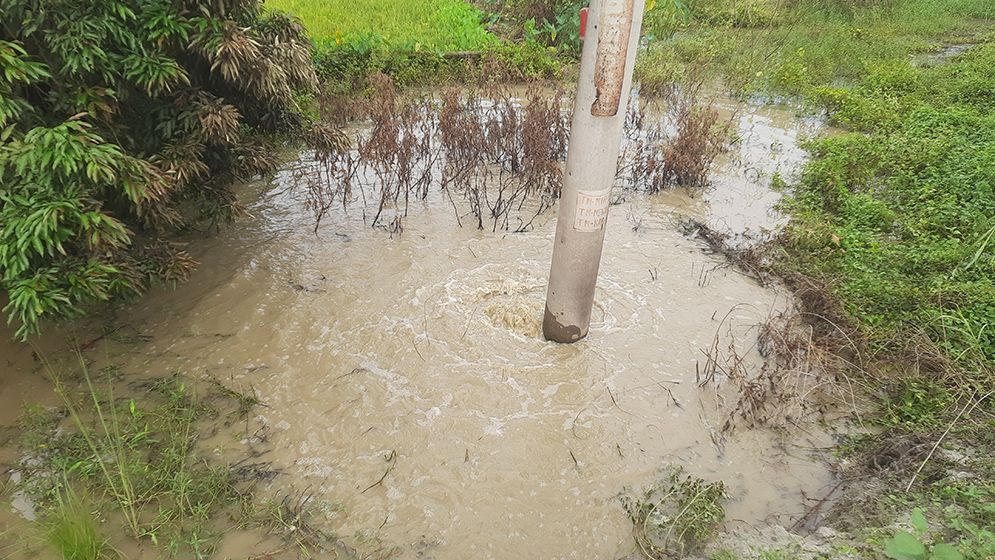 টাঙ্গাইলে ২১ ঘণ্টার চেষ্টায় ফেটে যাওয়া গ্যাস পাইপ মেরামত