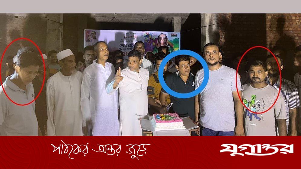 ফ্যাসিস্ট হাসিনার জন্মদিনে কেক কাটায় যুবলীগের ৩ নেতা আটক