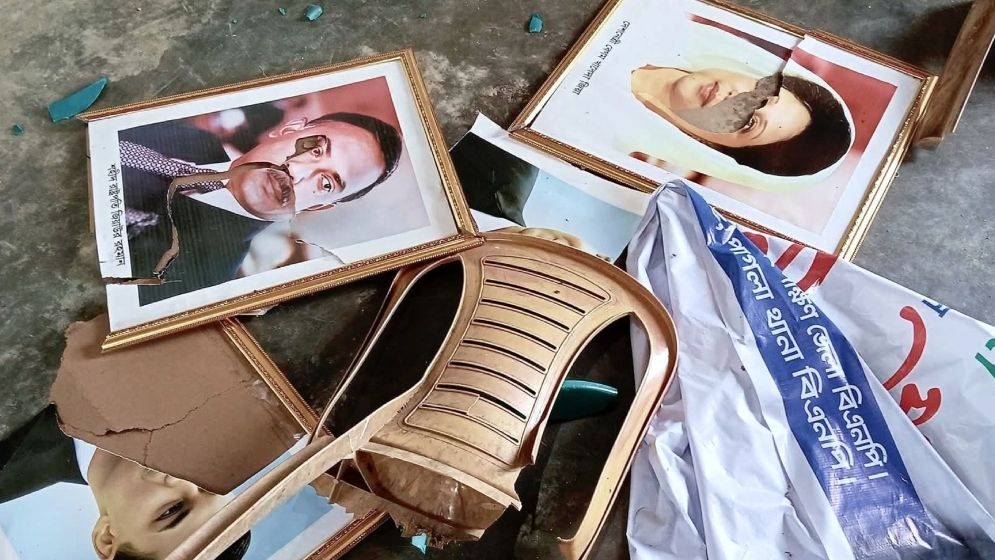 গফরগাঁওয়ে বিএনপির অফিস ভাঙচুর