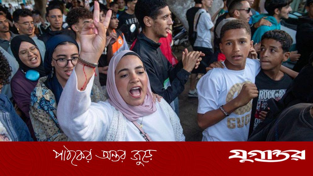 এবার মরক্কোতে জেন-জির ঢেউ, নেতা ছাড়াই চলছে বিক্ষোভ