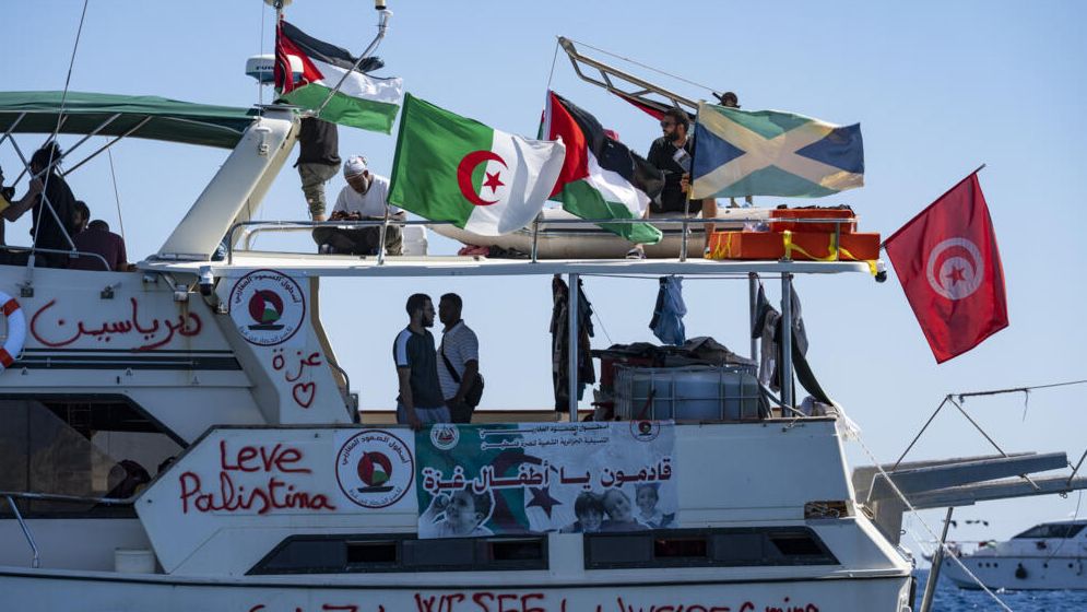 গাজার জলসীমায় প্রবেশ করল ফ্লোটিলার জাহাজ, পথে আরও ২৩টি