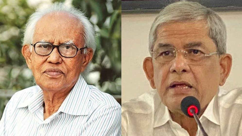 ভাষাসৈনিক আহমদ রফিকের মৃত্যুতে মির্জা ফখরুলের শোকবার্তা