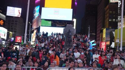 উৎসবের আবহে উদযাপিত হলো টাইমস স্কোয়ারের দুর্গাপূজা