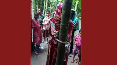 পীরগাছায় গৃহবধূকে গাছের সঙ্গে বেঁধে রাতভর নির্যাতন