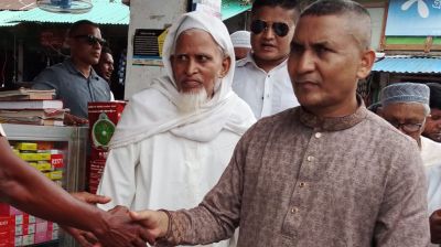 মনপুরায় গণসংযোগে যুবদল সাধারণ সম্পাদক নয়ন