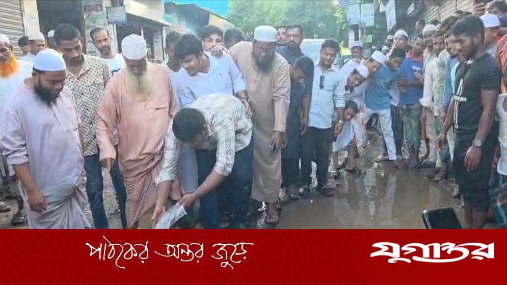ধানের পর এবার সড়কে মাছ ছেড়ে প্রতিবাদ হাসনাত আবদুল্লাহর