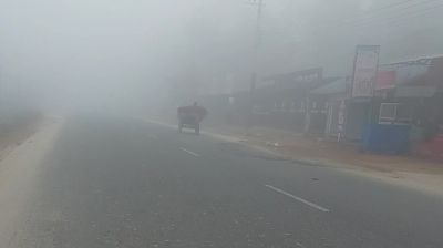 পঞ্চগড়ে কুয়াশায় ঢাকা প্রকৃতিতে এলো হেমন্তের বার্তা