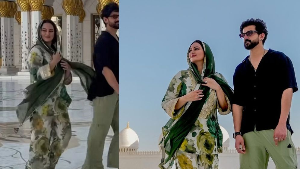 মসজিদে জুতা পরে ঘুরলেন সোনাক্ষী