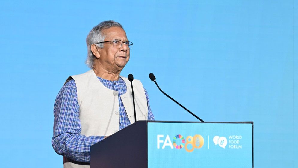 ক্ষুধামুক্ত বিশ্ব গঠনে ছয় দফা প্রস্তাব প্রধান উপদেষ্টার